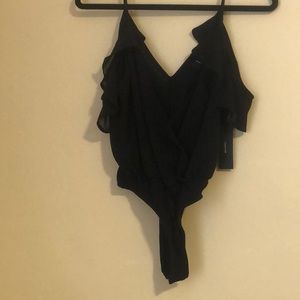 Cold shoulder body suit